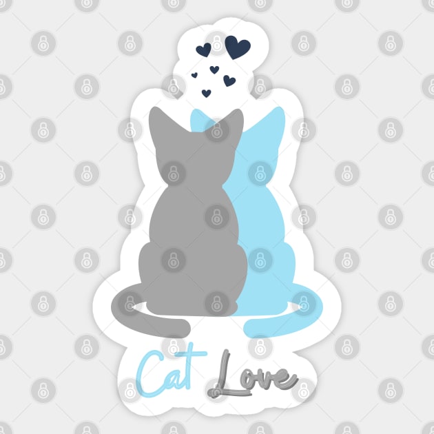 Cat Love Sticker by NickDsigns